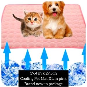 pet cooling Mat XL in pink brand new in package 39.4 in x 27.5